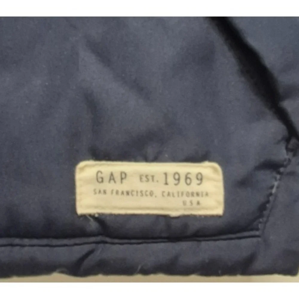 Gap Kids unisex navy blue full zip‎ puffer jacket sz XS outdoors